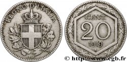 ITALIE 20 Centesimi écu 1919 Rome 
