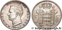 MONACO 5 Francs Prince Rainier III 1966 Paris