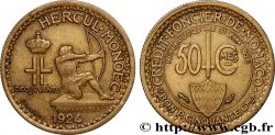 MONACO 50 Centimes émission du Crédit Foncier de Monaco 1924 Poissy