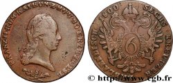 AUSTRIA 6 Kreuzer François II 1800 Schmollnitz