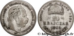 HONGRIE 20 Krajczar François Joseph Ier 1869 Kremnitz - B