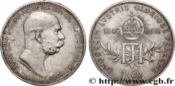 AUSTRIA 1 Corona 60e anniversaire du règne de François-Joseph Ier 1908 