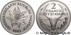 MADAGASCAR Essai 2 Francs (venty sy kirobo) 1965 Paris