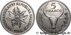 MADAGASCAR Essai 5 Francs - 1 Ariary 1966 Paris