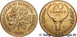 MADAGASCAR Essai de 20 Francs - 4 Ariary 1970 Paris