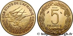 CENTRAL AFRICAN STATES Essai de 5 Francs antilopes 1973 Paris