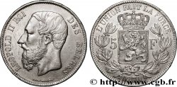 BELGIQUE - ROYAUME DE BELGIQUE - LÉOPOLD II 5 Francs 1870 