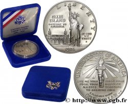 ÉTATS-UNIS D AMÉRIQUE 1 Dollar Proof Statue de la Liberté, Ellis Island 1986 San Francisco