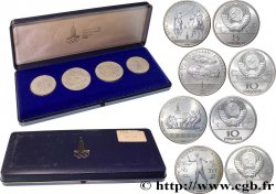 RUSSIA - USSR Coffret 4 Monnaies Jeux Olympiques de Moscou 1980 