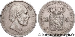 PAYS-BAS - ROYAUME DES PAYS-BAS - GUILLAUME III 2 1/2 Gulden  1874 Utrecht