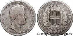 ITALY - KINGDOM OF SARDINIA - CHARLES-ALBERT 1 Lire  1838 Turin