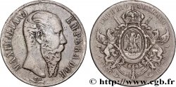 MEXIQUE - MAXIMILIEN Ier 1 Peso 1867 Mexico