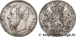 BELGIQUE - ROYAUME DE BELGIQUE - LÉOPOLD II 5 Francs  1869 