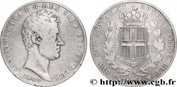 ITALY - KINGDOM OF SARDINIA 5 Lire Charles Albert 1849 Gênes