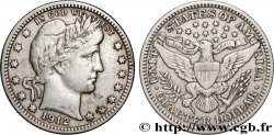 ÉTATS-UNIS D&nbsp;AMÉRIQUE 1/4 Dollar Barber 1912 Philadelphie