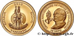 VANUATU 10 Vatu Proof Pierre de Coubertin 2013 