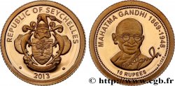 SEYCHELLES 10 Roupies Proof Gandhi 2013 