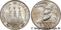 SAINT-MARIN 500 Lire 3 tours / mouettes en vol 1975 Rome - R