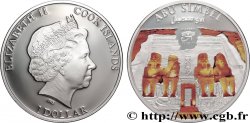 COOK ISLANDS 1 Dollar Proof site égyptien d’Abu Simbel 2012 