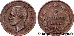 ITALY 2 Centesimi Victor Emmanuel III 1905 Rome 