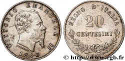 ITALY 20 Centesimi Victor Emmanuel II 1863 Milan