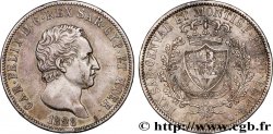 ITALY - KINGDOM OF SARDINIA 5 Lire Charles-Félix 1828 Turin