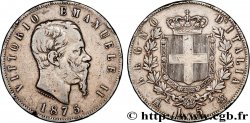 ITALY - KINGDOM OF ITALY - VICTOR-EMMANUEL II 5 Lire  1875 Milan