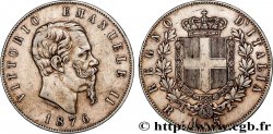 ITALIE - ROYAUME D ITALIE - VICTOR-EMMANUEL II 5 Lire  1876 Rome