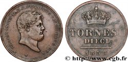 ITALY - KINGDOM OF TWO SICILIES 10 Tornesi Ferdinand II, roi de Naples et Sicile 1858 