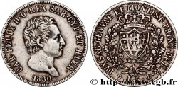 ITALY - KINGDOM OF SARDINIA 5 Lire Charles Félix 1830 Gênes