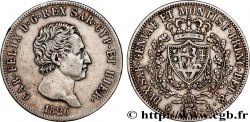 ITALY - KINGDOM OF SARDINIA - CHARLES-FELIX 5 Lire  1826 Gênes