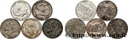 ARGENT D INVESTISSEMENT Lot de 5 monnaies de 5 Francs Léopold II 1867-1876 
