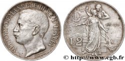 ITALIE 2 Lire Victor Emmanuel III - Cinquantenaire de la proclamation du Royaume d’Italie 1911 Rome