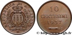 SAINT-MARIN 10 Centesimi 1937 Rome - R