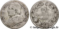 VATICAN ET ÉTATS PONTIFICAUX 20 Baiocchi Pie IX an XVIII 1864 Rome