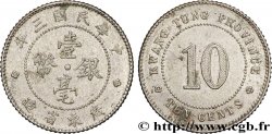 CHINA 10 Cents Province de Kwangtung  an 3 de la République (1914)  fVZ 