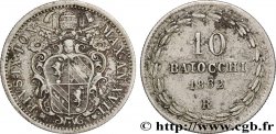 VATICAN ET ÉTATS PONTIFICAUX 10 Baiocchi Pie IX an XVII 1862 Rome