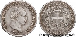 ITALIE - ROYAUME DE SARDAIGNE 50 Centesimi Charles Félix 1828 Turin