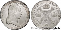 ITALIE - LOMBARDIE - FRANÇOIS II 1 Kronenthaler Lombardie François II d’Autriche 1796 Milan 