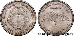 COSTA RICA 10 Colones 25e anniversaire de la Banque Centrale 1975 Vereinigte Deutsche Metallwerke, Werdohl AU 