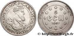 BELGIQUE 5 Ecu Charles Quint 1987 