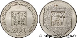 POLOGNE 200 Zlotych aigle 30e anniversaire de la fondation de la république populaire 1974 Varsovie
