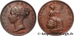 VEREINIGTEN KÖNIGREICH 1/2 Penny Victoria “tête jeune” 1841 Londres