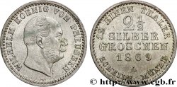 GERMANY 2 1/2 Silbergroschen (1/12 Thaler) Guillaume 1869 Berlin