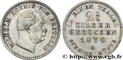 GERMANY - PRUSSIA 2 1/2 Silbergroschen (1/12 Thaler) Guillaume 1870 Hanovre - B