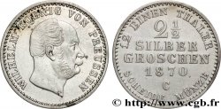 ALLEMAGNE - PRUSSE 2 1/2 Silbergroschen Guillaume Ier 1870 Francfort