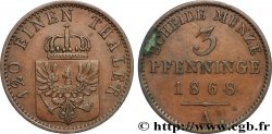 GERMANY - PRUSSIA 3 Pfenninge 1868 Berlin