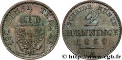 GERMANY - PRUSSIA 2 Pfenninge 1869 Berlin