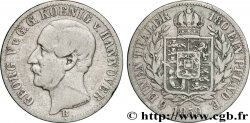 ALLEMAGNE - HANOVRE 1/6 Thaler Georges V roi de Hanovre 1859 Hanovre