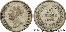 PAYS-BAS 10 Cents Guillaume II 1849 Utrecht